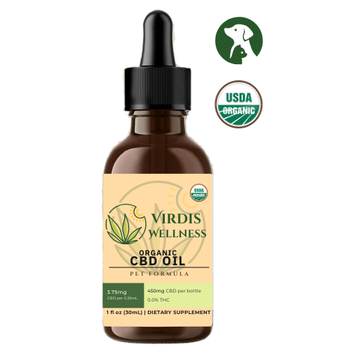 Organic CBD Tinctures for Dogs, Cats and Pets - Unflavored