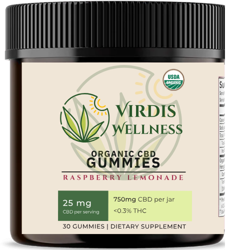 Organic Full Spectrum CBD Gummies with THC - Raspberry Lemonade (Qty 30)