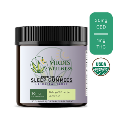 CBD Sleep Gummies (30mg CBD + 3mg CBN) -  Mixed Berry