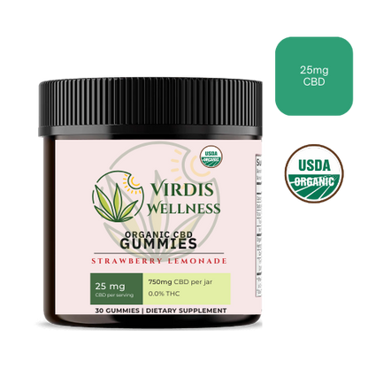 Organic CBD Gummies (THC-Free) - Strawberry Lemonade