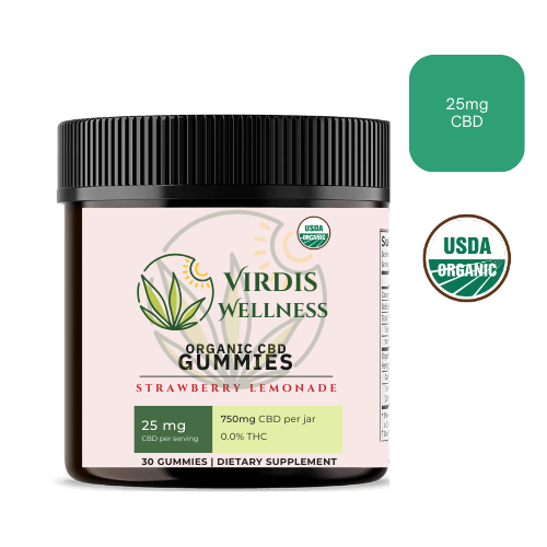 Organic CBD Gummies (THC-Free) - Strawberry Lemonade