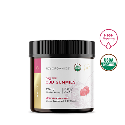 Organic CBD Gummies (THC-Free) - Strawberry Lemonade